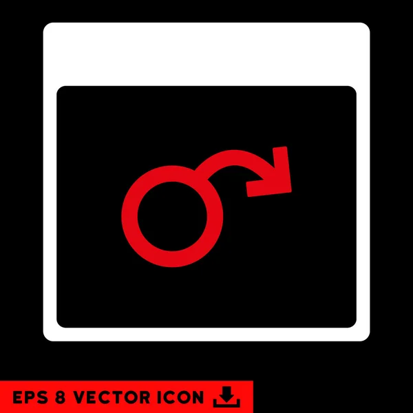 Impotenz Kalender Seite Vektor eps Symbol — Stockvektor