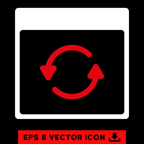 Actualización Calendario Página Vector Eps icono — Vector de stock