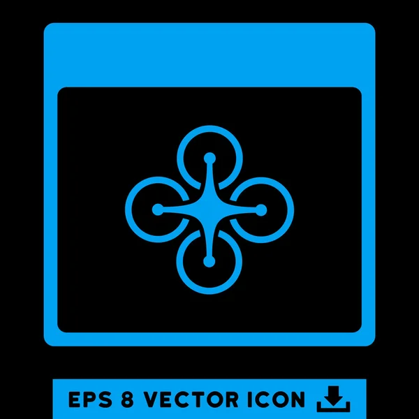 Air Copter Calendar Page Vector Eps Icon — Stock Vector