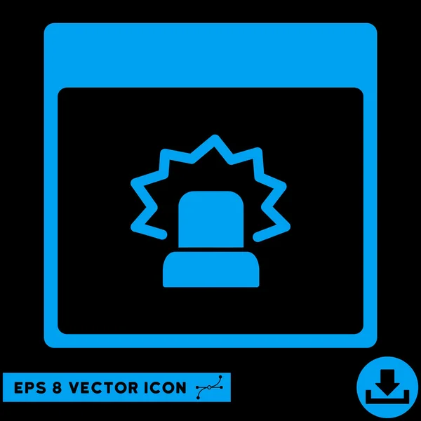 Waarschuwing pagina Vector Eps kalenderpictogram — Stockvector