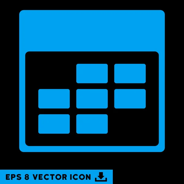 每月日历网格矢量 Eps 图标 — 图库矢量图片