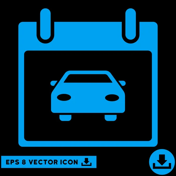 Calendário de carro Dia Vector Eps Ícone — Vetor de Stock