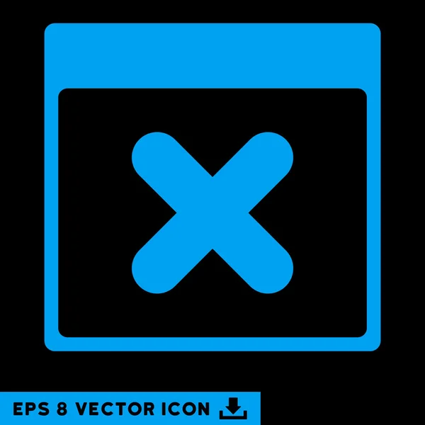 Cancel Calendar Page Vector Eps Icon — Stock Vector