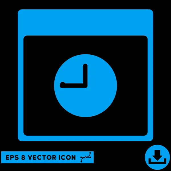 Horloge Calendrier Page Vector Eps Icône — Image vectorielle