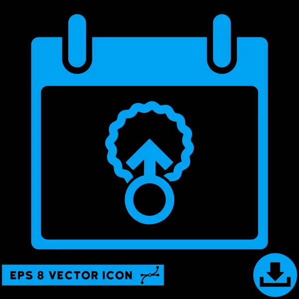 Calendário de Penetração Celular Dia Vector Eps Icon —  Vetores de Stock