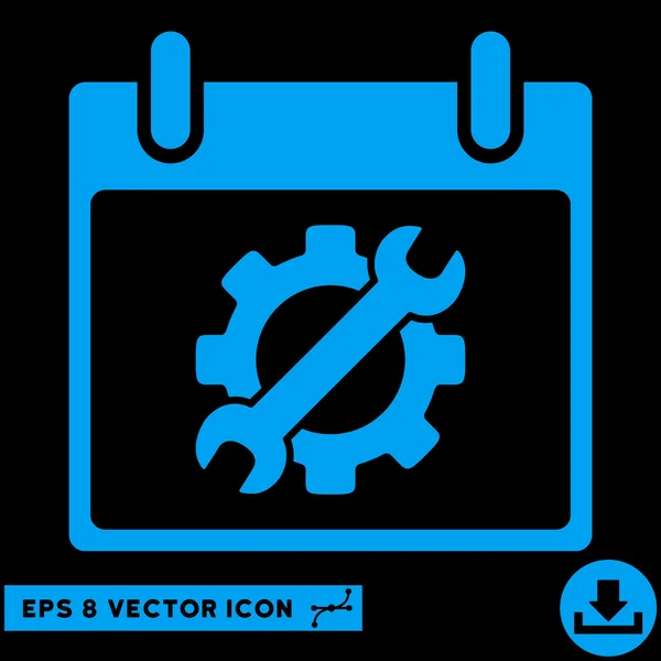 Ferramentas de Configuração Calendário Dia Vector Eps Icon — Vetor de Stock