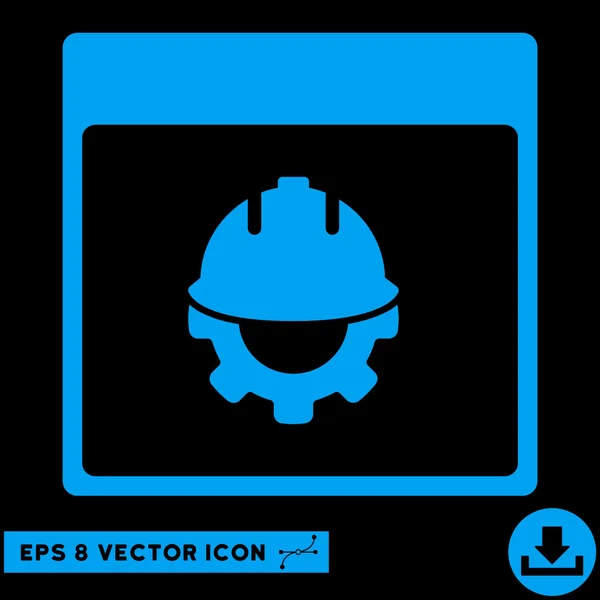 Calendario de desarrollo Página Vector Eps Icono — Vector de stock