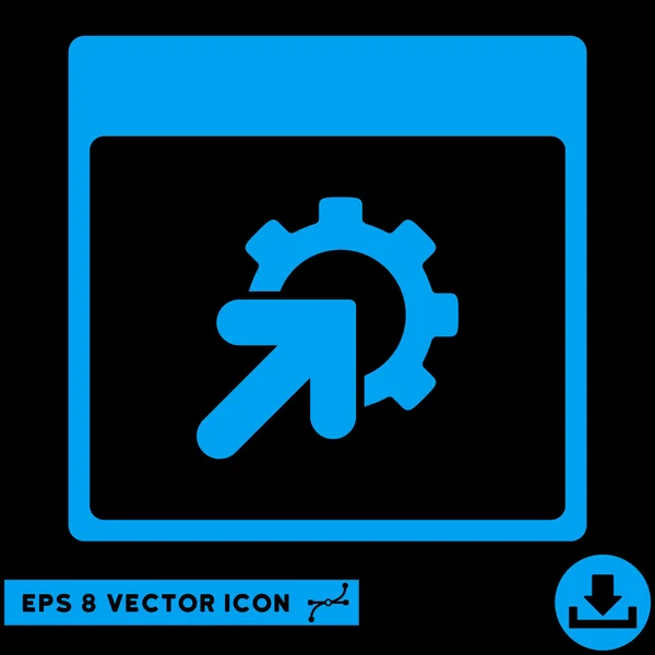 Значок "Векторный эпс" для календаря интеграции передач — стоковый вектор