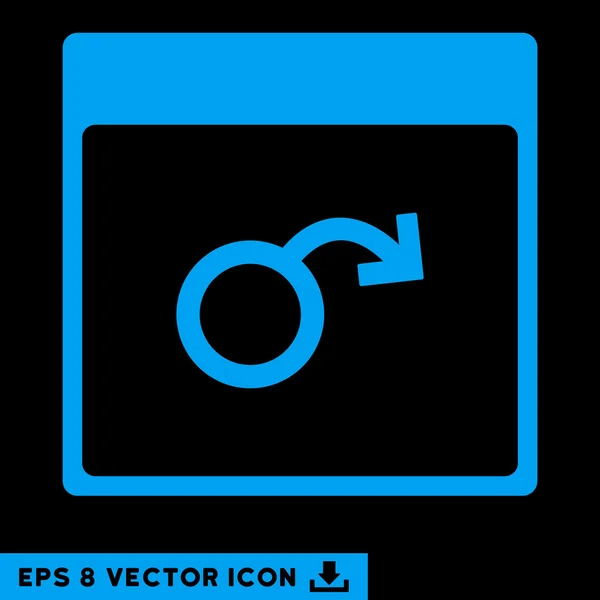 Impotenz Kalender Seite Vektor eps Symbol — Stockvektor