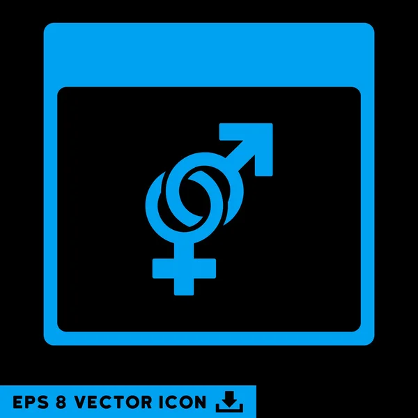 Heiratskalender Seite Vektor eps Symbol — Stockvektor