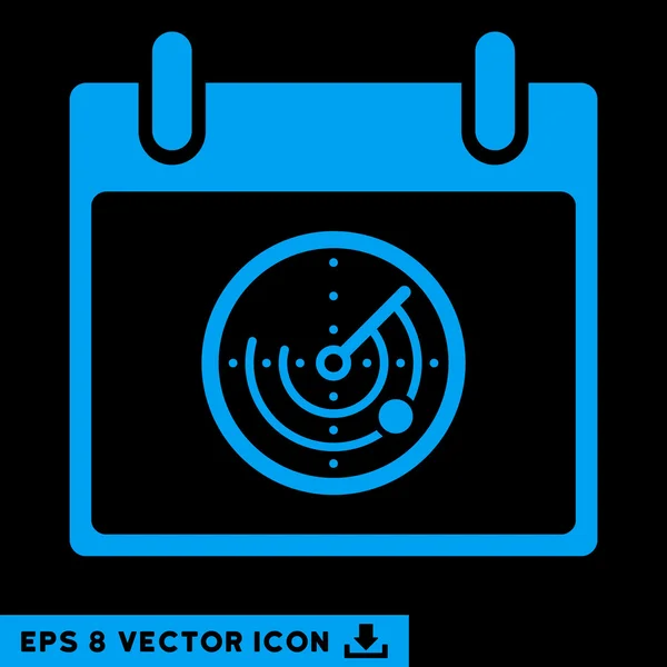 Radar Kalender Tag Vektor eps Symbol — Stockvektor