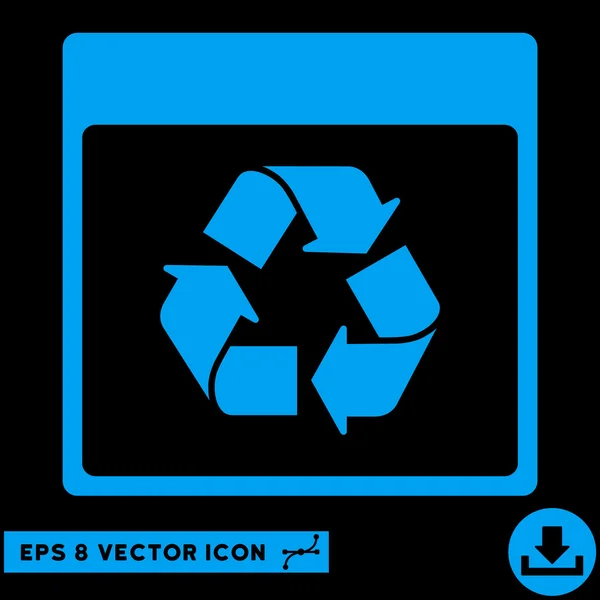 Reciclare Calendar Pagina Vector Eps Icon — Vector de stoc