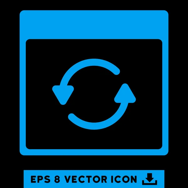 Atualizar página do calendário Vector Eps Icon — Vetor de Stock