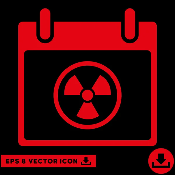 Atomic Calendar Day Vector Eps Icon — Stock Vector