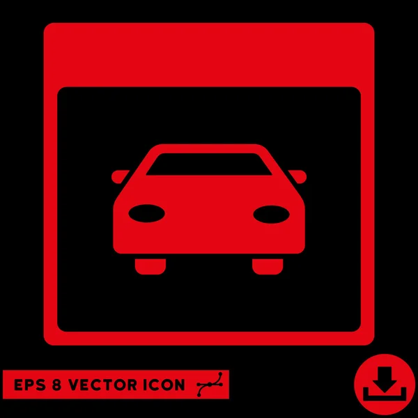 Automobil Auto Kalender Seite Vektor eps Symbol — Stockvektor