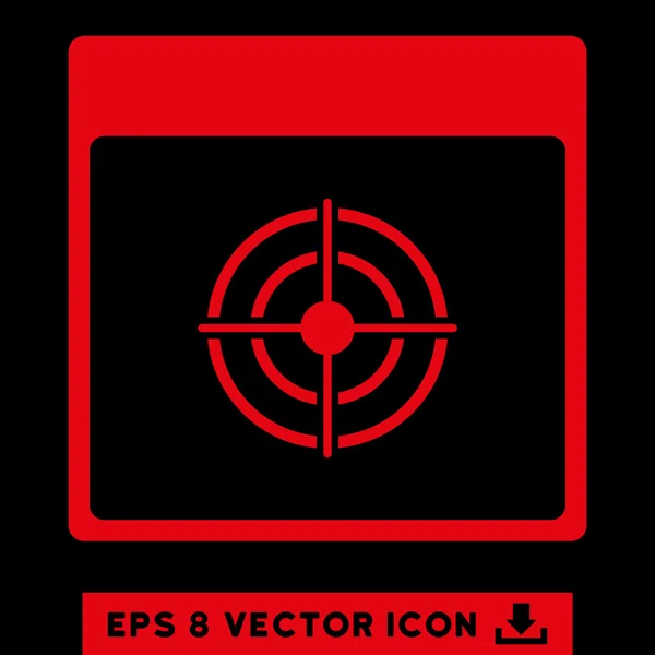 Calendario de diana Página Vector Eps icono — Vector de stock