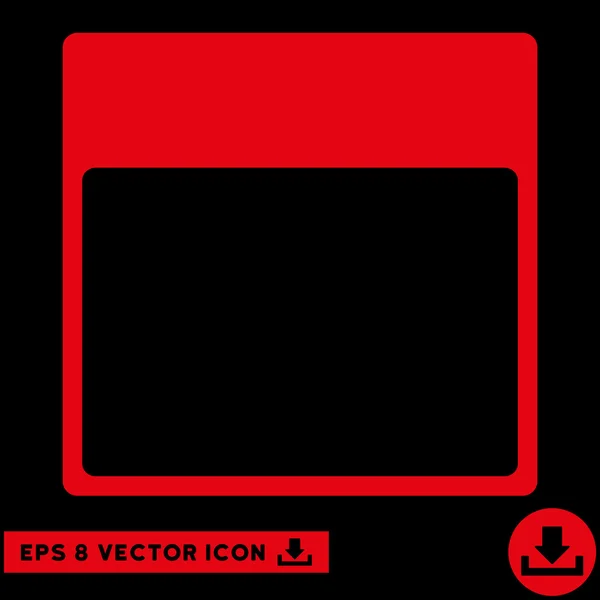 Modelo de página de calendário Vector Eps Icon — Vetor de Stock
