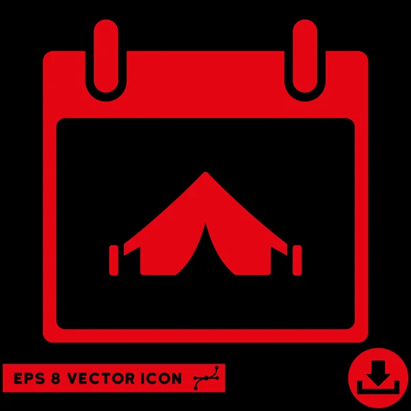 Calendrier camping Jour vectoriel Eps Icône — Image vectorielle