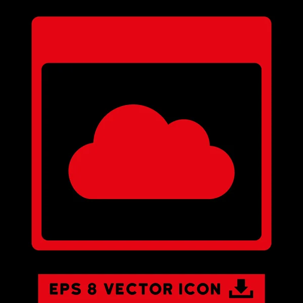 Nube Calendario Página Vector Eps icono — Vector de stock