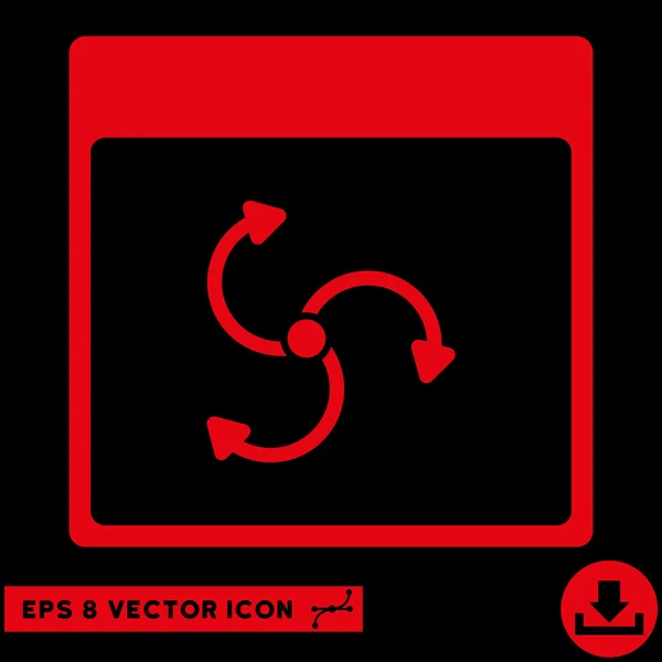 Zyklon Kalenderseite Vektor eps Symbol — Stockvektor