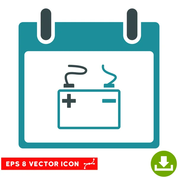 Akkumulator Kalendertag Vektor eps Symbol — Stockvektor