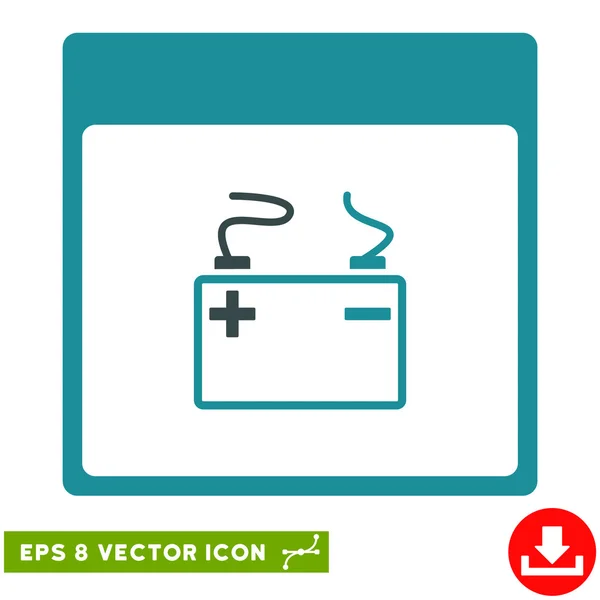 Akkumulator Kalenderseite Vektor eps Symbol — Stockvektor