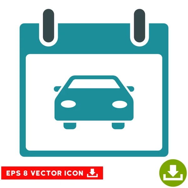 Calendario de coches Día Vector Eps icono — Vector de stock