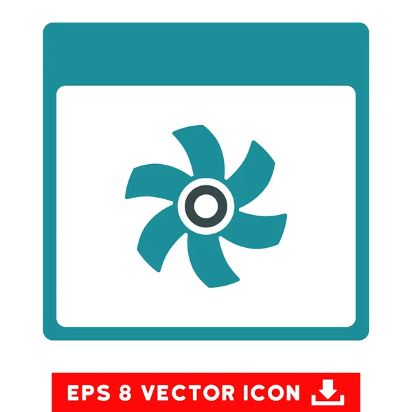 Fan Kalender Seite Vektor eps Symbol — Stockvektor