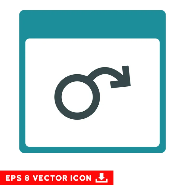 Impotencia Calendario Página Vector Eps Icono — Archivo Imágenes Vectoriales