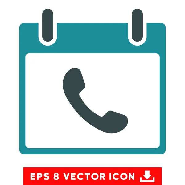 Phone Calendar Day Vector Eps Icon — Stock Vector