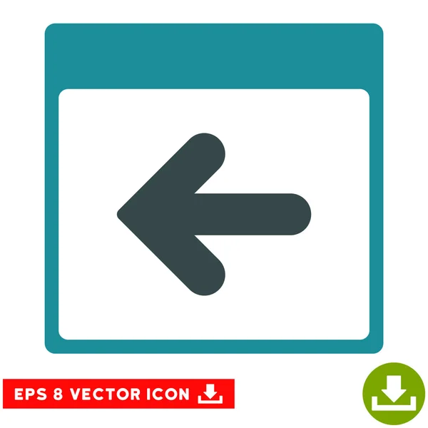 Vorheriger Kalendertag Vektor eps-Symbol — Stockvektor