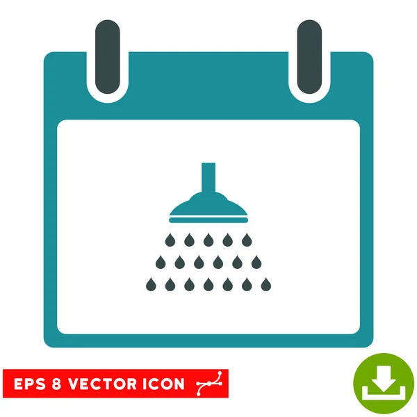Dusche Kalender Tag Vektor eps Symbol — Stockvektor