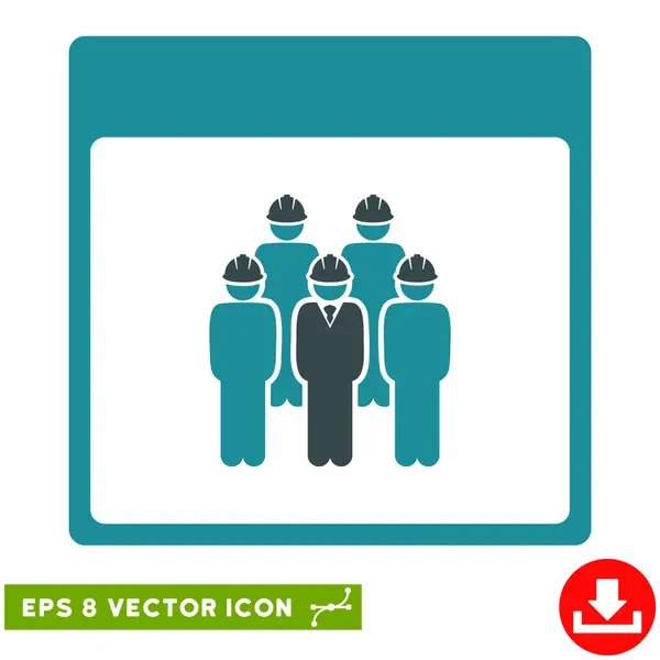 Personal Kalender Seite Vektor eps Symbol — Stockvektor