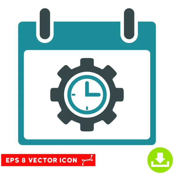 Time Gear Calendar Day Vector Eps Icon — Stock Vector