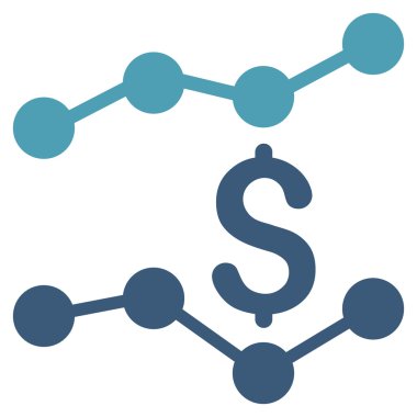 Satış listelerinde düz glif simgesi