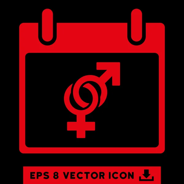 Heirat Kalender Tag Vektor eps Symbol — Stockvektor