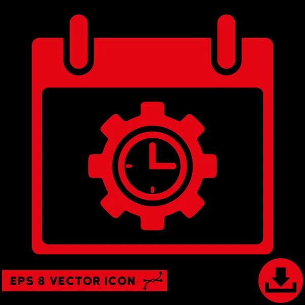 Tiempo Engranaje Calendario Día Vector Eps Icono — Vector de stock