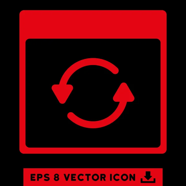 Actualización Calendario Página Vector Eps icono — Vector de stock