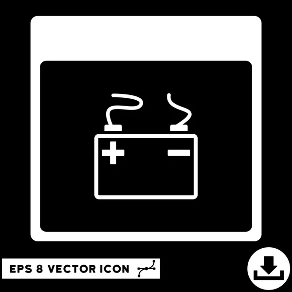 Akkumulator Kalenderseite Vektor eps Symbol — Stockvektor