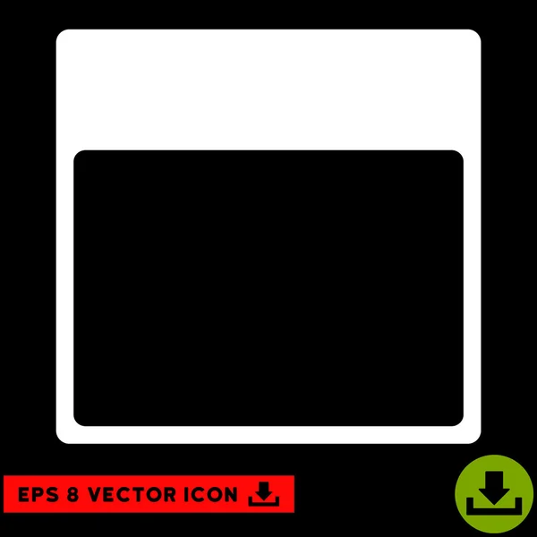 Plantilla de página de calendario Vector Eps icono — Vector de stock