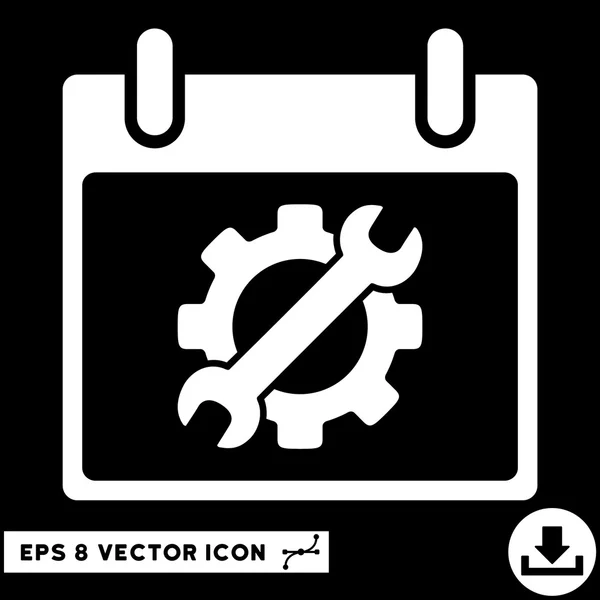 Konfigurationswerkzeuge Kalender-Tag-Vektor eps-Symbol — Stockvektor