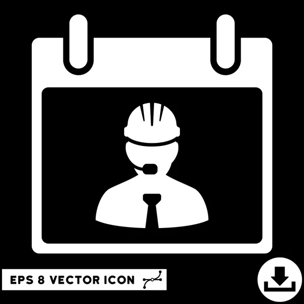 Ingénieur Calendrier Page vectoriel Eps Icône — Image vectorielle