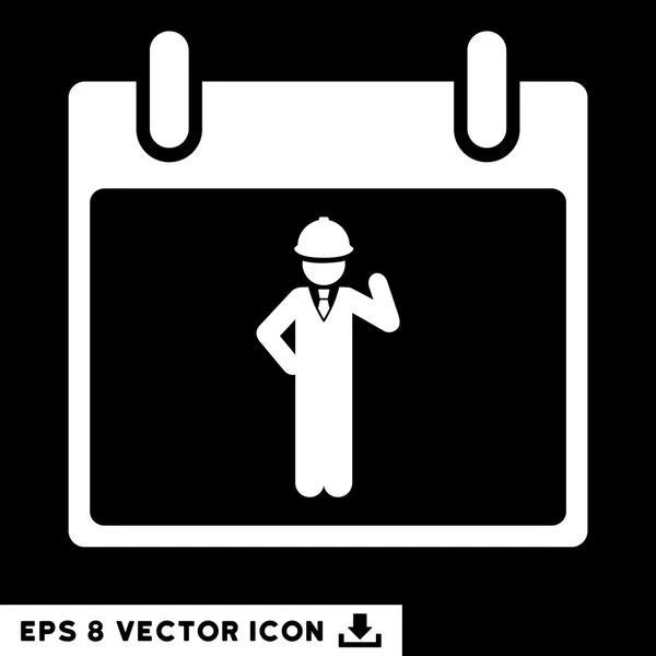 Ingenieur Kalender Tag Vektor eps Symbol — Stockvektor