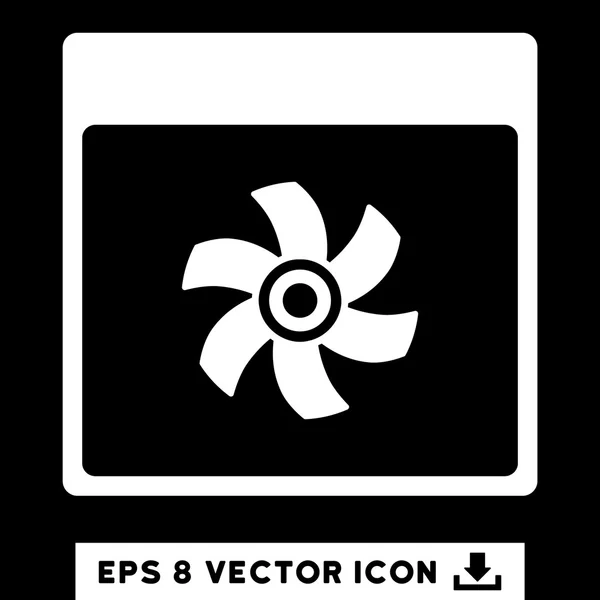 Fan Kalender Seite Vektor eps Symbol — Stockvektor