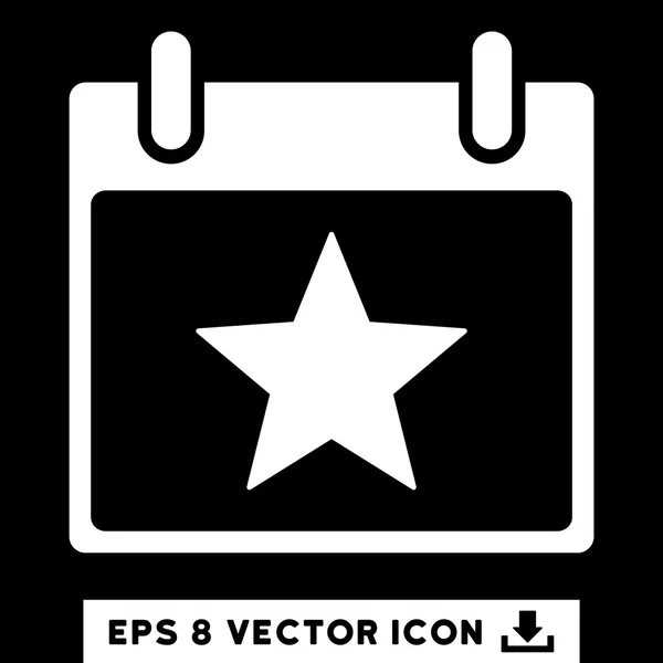 Star Calendar Day Vector Eps Icône — Image vectorielle