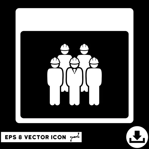 Personnel Calendrier Page vectoriel Eps Icône — Image vectorielle