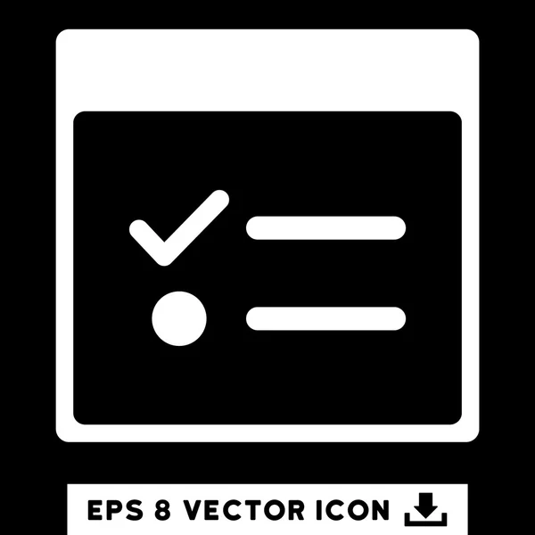 Todo Articles Calendrier Page vectorielle Eps Icône — Image vectorielle