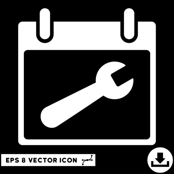 Outil de clé Calendrier Jour vectoriel Eps Icône — Image vectorielle