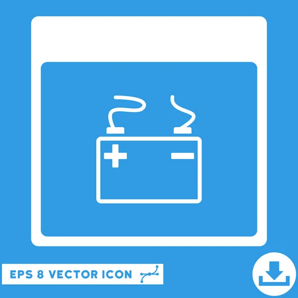 Acumulador Calendario Página Vector Eps Icono — Vector de stock