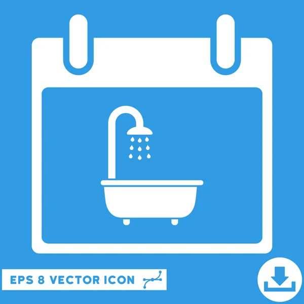 Bad Kalender Tag Vektor eps Symbol — Stockvektor